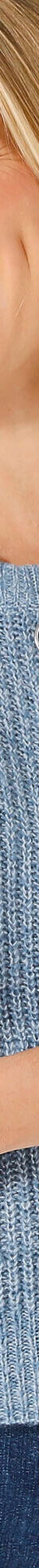 Gilet zippé, maille anglaise (bleu chiné) Gilet zippé, maille anglaise (bleu chiné)